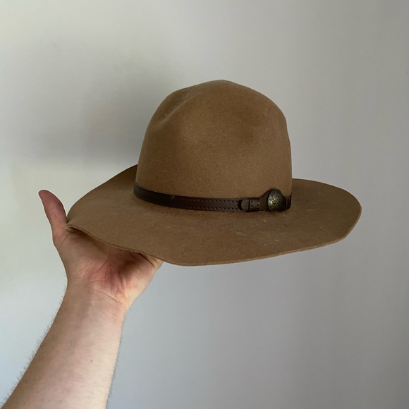 Akubra Boomerang Tan Fur Felt Hat - Picture 9 of 9